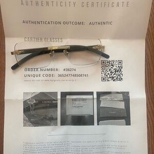 Authentic Cartier Eyeglasses CT0286O Custom Lens Buffalo Sunglasses Buffs